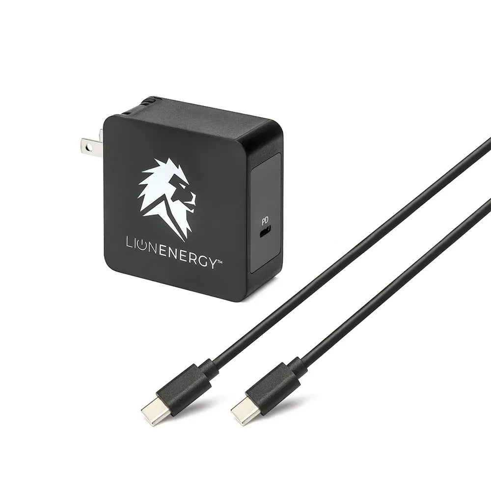 Lion Energy Eclipse Mag 27,000mAh wall charger with USB-C cable
