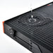 Water droplets on the highly efficient Monocrystalline solar cells of the Rich Solar MEGA 200W panel, demonstrating weather resistance.
