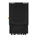 Rear view of the Rich Solar NOVA 12K solar inverter showing the black heavy-duty metal wall-mounting plate and alignment indicators.