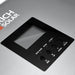 Close-up view of the digital LCD display screen and navigation control buttons on the front of the Rich Solar NOVA MAX 3K 24V inverter.