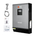 Rich Solar NOVA MAX 3K 24V 3000W hybrid inverter unboxing view with included serial communication cables, user manual, and software CD.