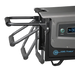 Extended folding handle on AIMS Power portable solar generator for easy transport and off-grid power mobility.