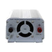 AIMS Power 1250W 230V UK inverter rear panel with cooling fan, 12V DC terminals, ground connection, and polarity warning.