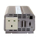 AIMS Power 1250W 24V to 230V UK inverter PUK125024230W with AC output, battery meter, remote port, and power switch.
