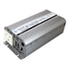 AIMS Power 1250W 230V UK inverter with silver aluminum housing, UK AC outlet, battery gauge, and mounting bracket.