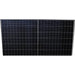 Single AIMS Power 555W mono solar panel front view with black solar cell matrix and silver aluminum frame on a white background.