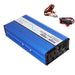 AIMS Power 180W pure sine inverter with USB charging port, AC outlet, power switch, and compact blue case.