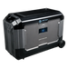 AIMS Power AIO-5KWHBAT extender battery with rugged black and gray housing, side wheel, power button, and blue LCD showing 65% charge.