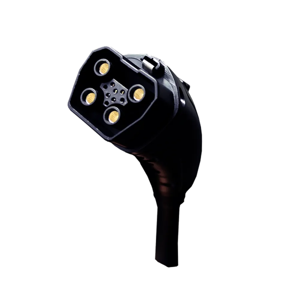 Close-up of AIMS Power extra battery cable connector with multi-pin electrical contacts for linking battery modules.