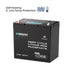 Renogy DuoHeat 12V 100Ah Mini Core LiFePO4 battery with integrated self heating and low temperature protection icons.