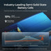 Internal cell view and thermal runaway stability graph for Renogy Rego semi-solid state lithium battery.