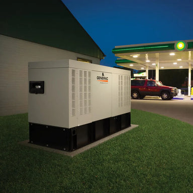 Generac RD02025ADAL 20kW diesel standby generator at commercial site