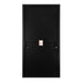 Rear view of the all-black Rich Solar MEGA 250 250W solar panel showcasing the specification label, dual junction boxes, and MC4 output cables.