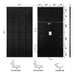 Technical dimension blueprint and frame section schematic for the Rich Solar MEGA 250 250W solar panel showing a 60.6" x 29.9" footprint.