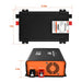 Dimensional drawing of the Rich Solar 60A 12V DC-DC smart battery charger, outlining the unit's footprint at 12.32 inches long, 7.4 inches wide, and 3.11 inches high.