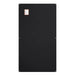 Flat back view of the all-black Rich Solar MEGA 200 PRO FLEX 200W solar panel with technical specifications label.
