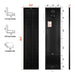 Dimension and profile schematic for the Rich Solar MEGA 130W Slim Black Frame Solar Panel with measurements detailing its 65.0-inch length and 15.8-inch width.