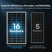 Renogy 200W N-Type Slim Solar Panel with 16 busbars for enhanced conductivity, durability, and energy production.