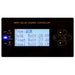 LCD settings screen on AIMS Power MPPT solar charge controller displaying AGM battery type with bulk voltage 28.6V, float voltage 27.4V, and equalization voltage 29.0V.