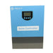 AIMS Power 100A 300V MPPT charge controller with blue and gray metal enclosure, front LCD screen, menu buttons, AIMS Power logo, and large “Solar Controller” label.