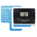 AIMS Power solar charge controller protections graphic listing overload, auto detect, short circuit, low voltage, high voltage, and high temperature safeguards beside the LCD controller.