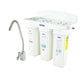 Crystal Quest Triple Arsenic Under Sink Water Filtration System with three-stage filtration housings and dedicated drinking water faucet.