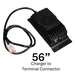 AIMS Power 48V LiFePO4 golf cart battery charger with fan-cooled housing, connector cable, and mounting plate.