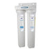 Double Crystal Quest SMART Slimline Whole House Water Filter, wall-mounted 3-6 GPM system for 1-2 people.