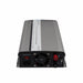 AIMS Power 1500W inverter charger rear panel with cooling fan, charger switch, AC input, and DC battery terminals.