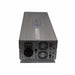 AIMS 7000W 24V 240V industrial inverter front panel with 240V AC output, terminal block, cooling fans, and remote controls.