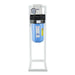 Crystal Quest single stage SMART Compact water filter system mounted on a white floor stand for versatile whole-home installation.