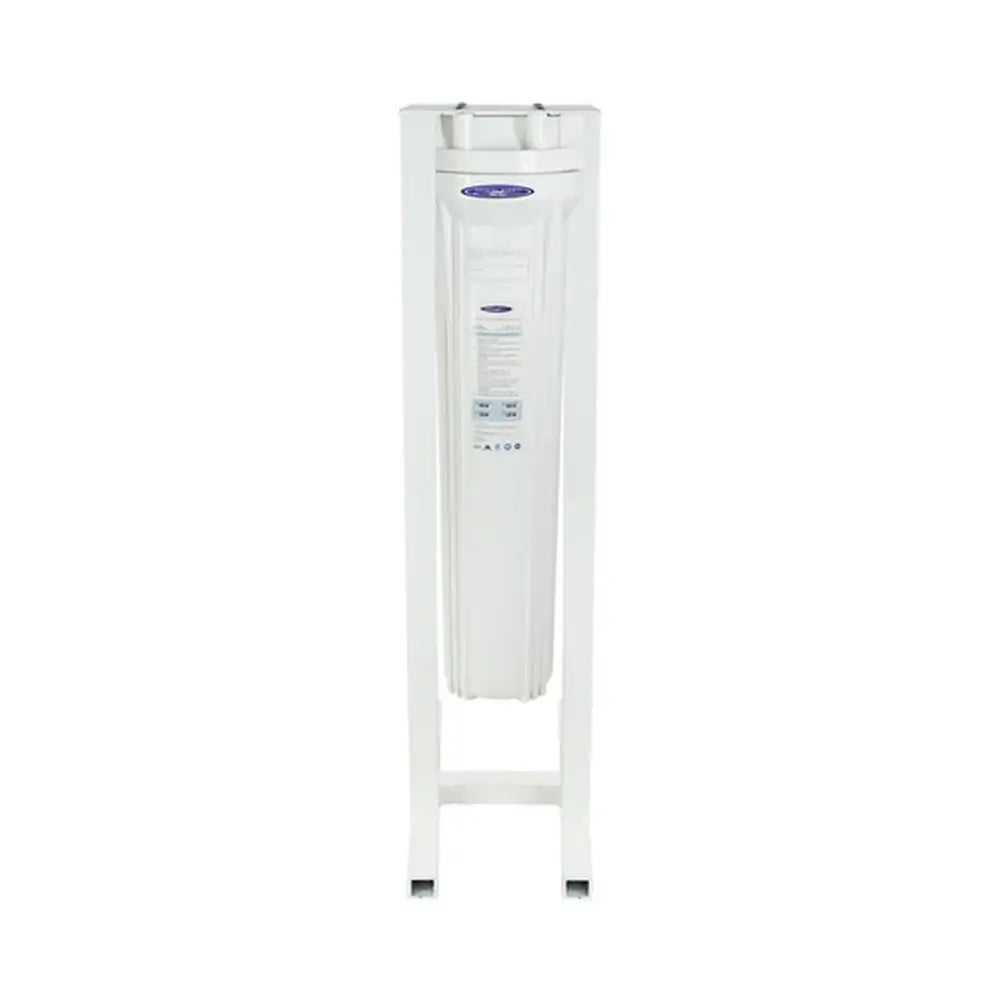 Single Crystal Quest SMART Mini Whole House Water Filter with system stand, 3-6 GPM for 1-2 person household.