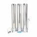Triple canister Crystal Quest 80,000 Gallon Stainless Steel Countertop Water Filter featuring advanced multi-stage filtration.