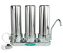 Crystal Quest Triple Stainless Steel Alkaline Countertop Water Filter System for advanced multi-stage water alkalization.