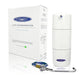 Crystal Quest Classic Under Sink Water Filter kit shown with original retail packaging, white filtration unit, and chrome faucet assembly for home drinking water.